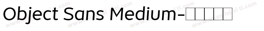 Object Sans Medium字体转换